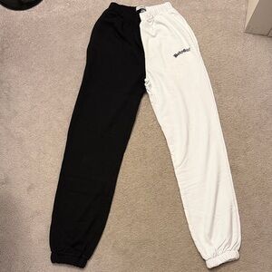 Adika Black and White Joggers